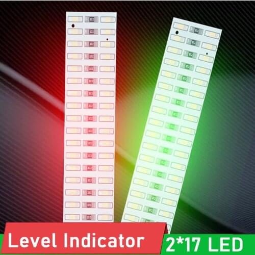 34 LED USB Mini Music Spectrum Lighting Voice Sound Control Level Indicator MIC for DC 5V MP3 POWER Amplifier