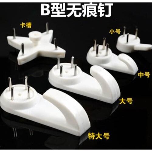 Invisible Wall Mount Photo Picture Frame Clock Mirror Nail Hook Hanger Seamless Nail Invisible Slot Type Hook