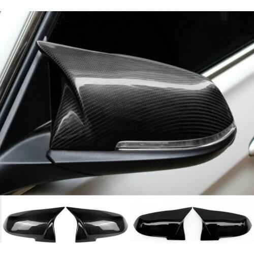 NEW-For Bmw F20 F21 F87 M2 F23 F30 F36 X1 E84 Gloss Black Side Mirror Cover Cap Rearview -M4 Style