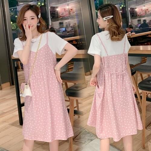 Summer 2012 New Maternity Dress Fashion Pregnance Clothes Long Skirt For Pregnant Woman Casual Short Sleeve Dresses For Women