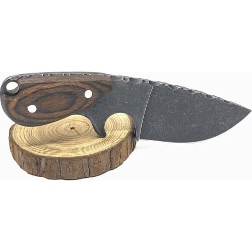 Fixed Blade Knife Survival Tactical Hunting Knife with Sheath Outdoor Camping Hiking Small Straight Knives for Self-defense Tool