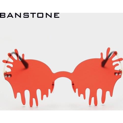 BANSTONE Women Rimless Sun Glasses Trending Streetwear 2020 New Summer UV400 Ladies Sun Glasses True Film Lens