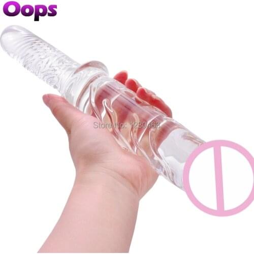 Huge Pyrex Crystal Dildo for Women Glass Dildos Dong Transparent Butt Plug Vaginal Maasager Masturbation Erotic Sex Products