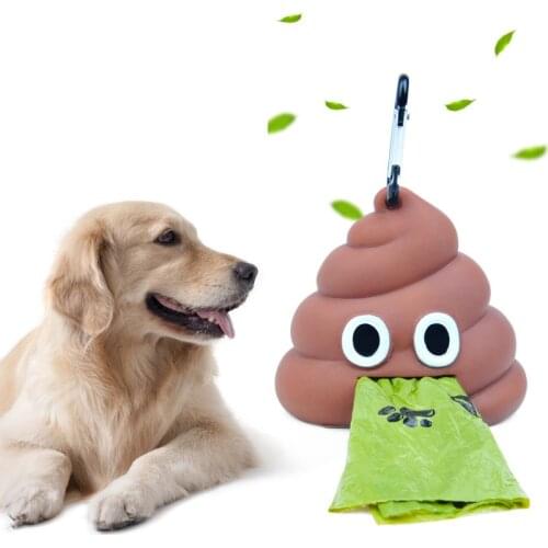Pet Animal Waste Picker Multi Purpose Cleaning Tools Brown Pet Poop Bag Dog Supplies Waste Bags Garbage Bag Storage Box
