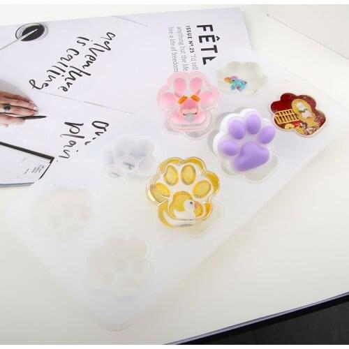 QIAOQIAODIY Cat Paw Silicone Mold DIY Making Jewelry Handmade UV Resin Epoxy Mould Craft