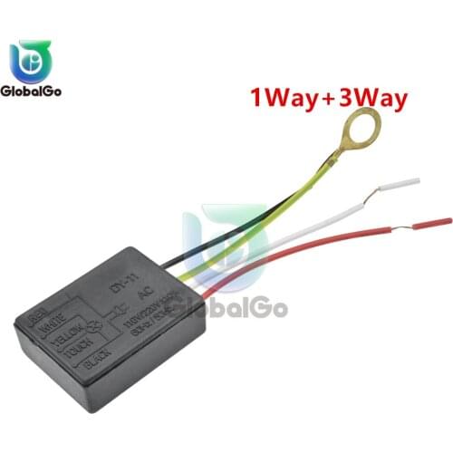 2pcs/Lot 1 Way+3 Way AC 110V 220V Table Light Parts On off Touch Sensor Switch Touch Control Sensor Dimmer For Bulbs Lamp Switch