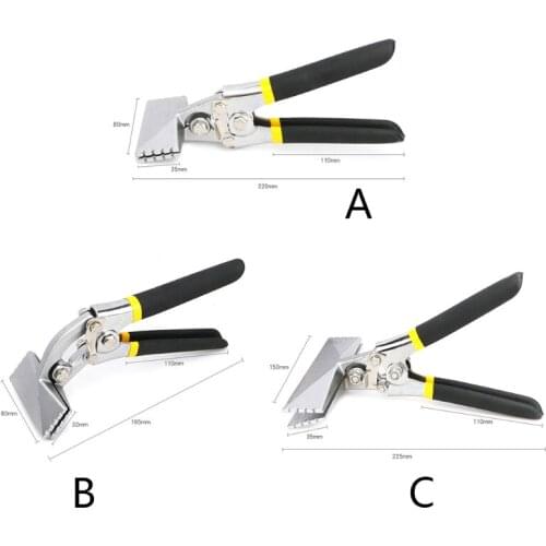 Sheet Metal Bending Pliers Hand Seamer Wide Jaw Straight 80mm/150mm Elbow 80mm
