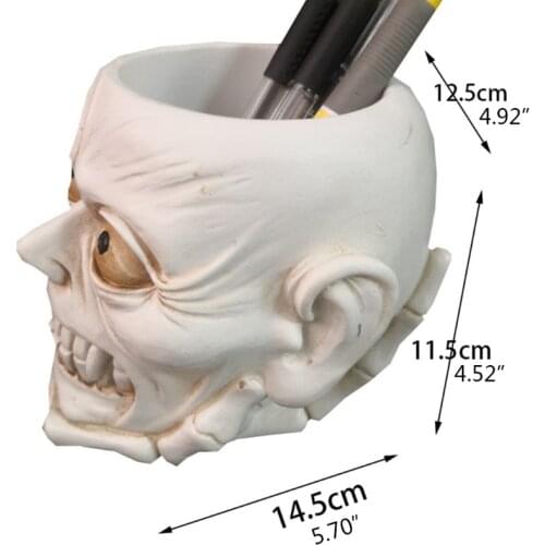 Halloween Skull Flowerpot Epoxy Resin Mold Aromatherapy Plaster Silicone Mould