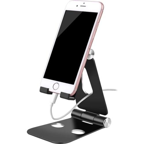 Foldable & Rotatable Metal Aluminum Alloy Phone Holder Universal Tablet Holder Stand Mount Support Display Table Holder Suporte