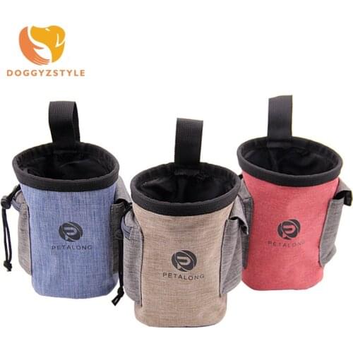 Pet Dog Walking Food Treat Snack Bag Outdoor Portable Training Polyester Pockets Pouch Waist Storage Hold Chihuahua DOGGYZSTYLE