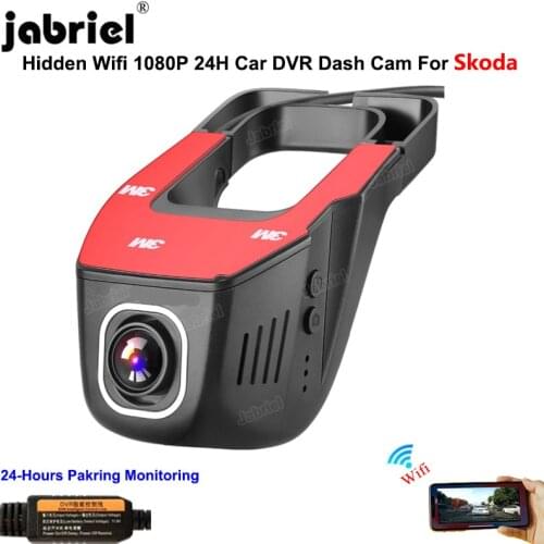 Hidden WIFI Dash Cam Car Dvr Camera HD 1080P 24H Driving Recorder Dashcam EDR for skoda octavia a7 a5 rapid fabia kodiaq