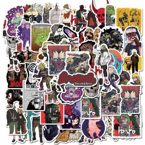 10/50Pcs Japan Anime Dorohedoro Stickers DIY for Luggage Skateboard Laptop Phone Refrigerator Car Graffiti Decals Stickers
