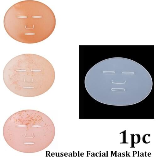 1p Reuseable Silicone Facial Mask Mold for Face Fruit Vegetable Mask Machine Make Clear Mask Mold Tray Mask DIY Making Wholesale