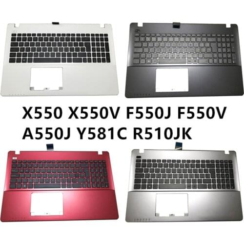 New laptop For ASUS X550 X550V F550J F550V A550J Y581C R510JK With English keyboard Palmrest upper cover case