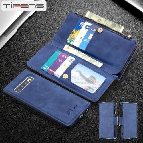 Case For Samsung Galaxy A51 A71 A50 A70 A31 A21 S A41 A11 A01 A81 A91 A40 A30 A20 A10 E S Zipper Wallet Leather Phone Bags Cover