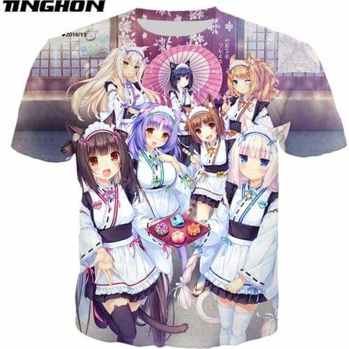 Game Nekopara Hoodies 3D Print Women Men Jogging Sweatshirt Anime Girls Chocolat Vanilla Casual Streetwear Couple Wear Tops 04
