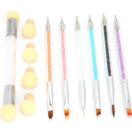 Nail Art Tools Nail Art Pen Ergonomic with Dual‑ended Design for Woman for Nail Salon