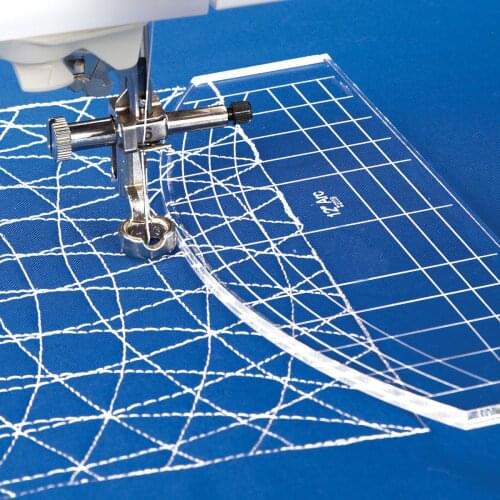 Quilting Ruler Template with low Shank Ruler Foot Plastic for Sewing Quilting Embroidery # RL-01D