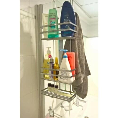 2021 model bathroom rack Three Layer Vine-clad Bathroom Shower Rack Chrome Lm580