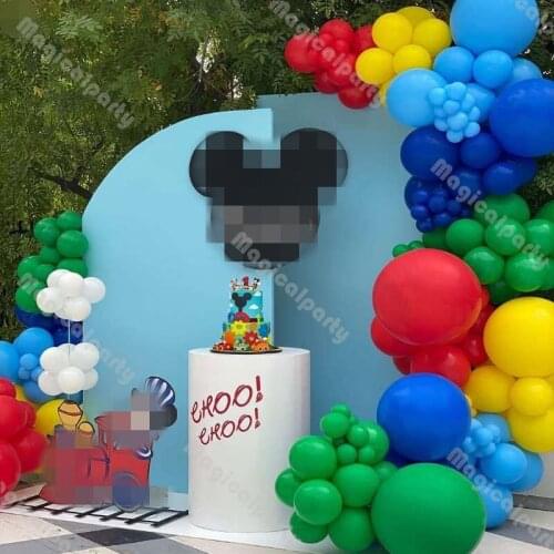 160pcs Matte White Light Blue Red Green Baby Shower Balloon Garland Gender Reveal Birthday Party Kit Wedding Decoration