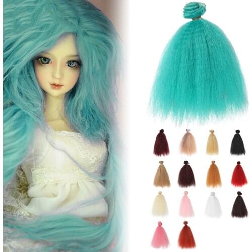 10PCS/LOT Wholesale Synthetic Curly Doll Hair Diy Handmade BJD SD Curly Doll Wig