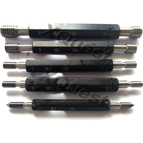 Right hand thread plug gauge M2 M2.2 X0.25 M2.5 M3 M3.5 X0.35 M4 M5 M6 M7 X0.75 X0.5 Metric Fine Thread gage M8 M9 M10 M11 X0.5