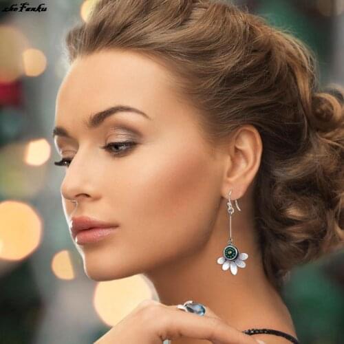 Empty Ball Glass Globe Orb Beads 5 Petal Cap Ear Hook Earrings Glass Vial Diy Drop Earring Wire Charms Gifts