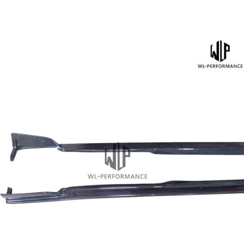 Q50 High quality Carbon fiber Car body kit Side skirts for Infiniti Q50 4 Door Long version of the car Car Styling