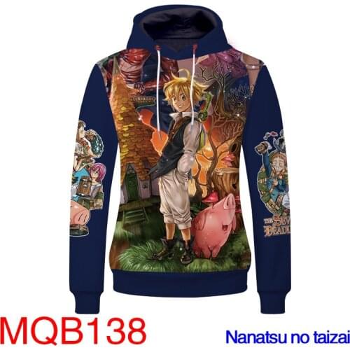 The Seven Deadly Sins Meliodas 3D Print Hoodies Men/Women Fashion Hoodies Sweatshirts Pop Nanatsu No Taizai Cosplay Clothing