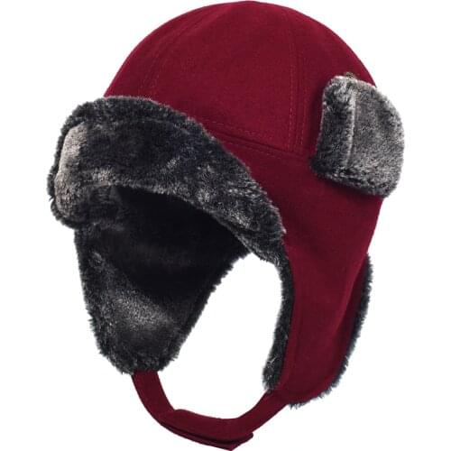 Trapper Winter Hats for Men Trooper Russian Warm Cap with Ear Flaps Women Ushanka Bomber Fur Hats
