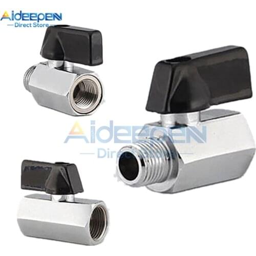 1/4" Bsp Ball Valve Tap Male to Female Air Compressor Hose Connector For Air compressor