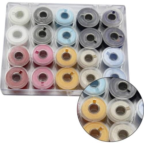 Bobbins Box Set Sewing Machine Spools Colorful Plastic Metal and Case Storage Box Sewing Tools DIY Embroidery Sewing String