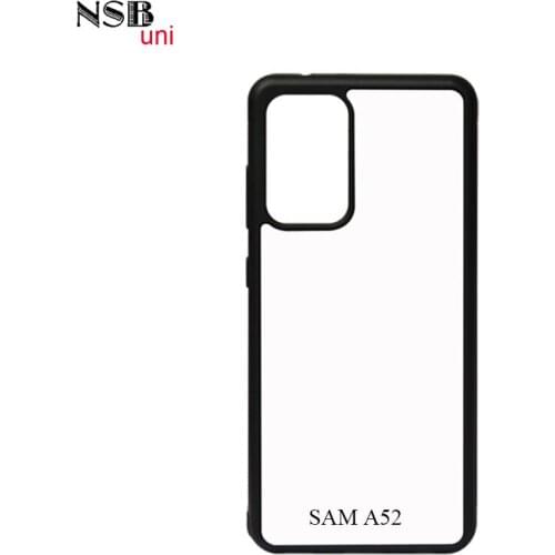For Sam Sung A52 TPU Rubber 2D sublimation DIY Heat Transfer Cover Black White Clear Colours