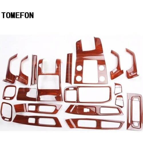TOMEFON For Volvo S60 2014 to 2018 ABS Wood Paint Interior Door Panel Front AC Vent Middle Armrest Box Rear Trim Styling