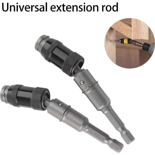 Universal Connect Rod Hexagon Handle 6.35mm Extension Rod Multi-angle Screwdriver Bit Extension Adapter Adjust Rod Socket Tool