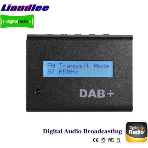 External Car Digital Radio DAB Audio Receiver Broadcasting FM RF Transmission IR Remote LCD Panel