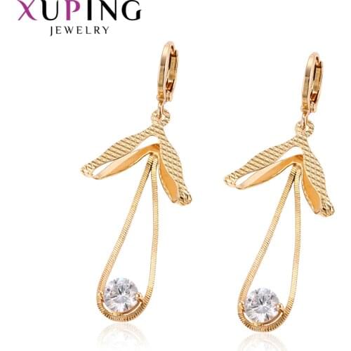 Xuping Fashion Romantic Bowknot Series Earrings of High Quality Jewelry for Women Thanksgiving Christmas Gift 95676