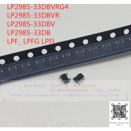 [ 10pcs ]100%New original: LP2985-33DBVRG4 LP2985-33DBVR LP2985-33DBV LP2985-33DB LPF_ LPFG LPFL - IC REG LINEAR 3.3V 150MA