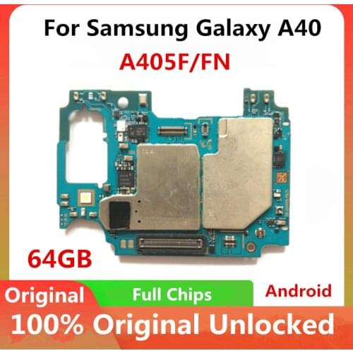 100% Original Motherboard With Full Chips Main Logic Board Support Android OS For Samsung Galaxy A40 A405F/FN/ Motherboard Plate