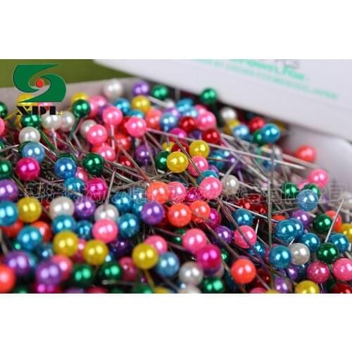 100pcs CROWN FOX Dressmaking Multi Colour Round-Head Faux Pearl Decorating Pin Dressmaking Sewing Pin Craft Tool MADE IN JAPAN