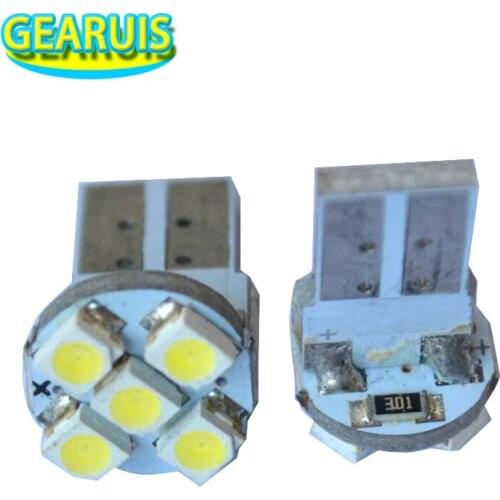 100pcs T10 3528 led 12V W5W 5 SMD 1210 194 168 Car Auto Reading Lights Luggage Compartment Light Car Door Light LED Bulbs 12V