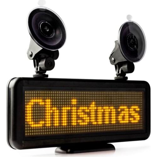 12vLED Car Display Board 16*64 Pixels / LED Scrolling sign Panel screen Board usb Programmable Rechargable