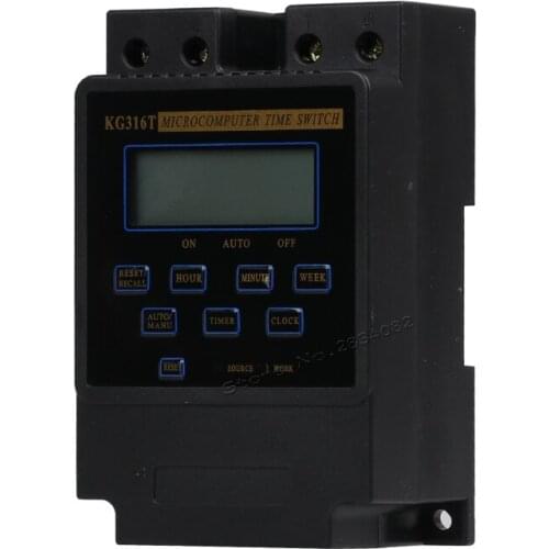 220V 50Hz Digital LCD Time controller microcomputer time control switch KG316T din rail