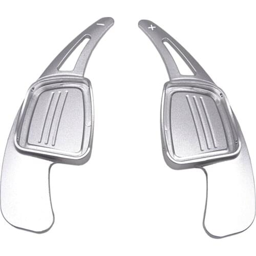 2x Steering Wheel Shifter Paddle Shift Extension for Audi A4 Q2 S3 S4 Silver