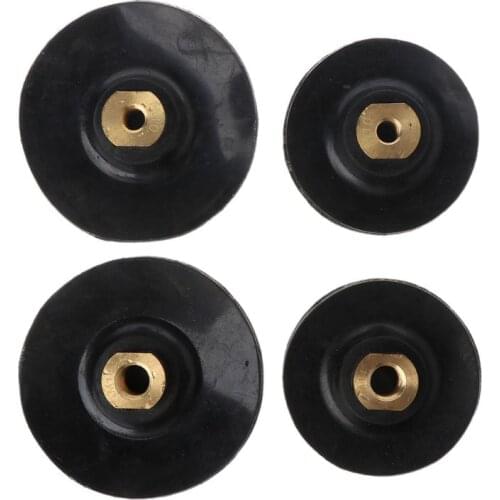 3'' 4'' M10 M14 Rubber Based Sanding and Grinding Discs Backing Holder Diamond Polishing Backer Pads Hook and Loop