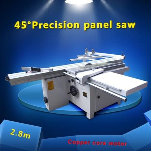 45 degree sliding table wood saw 2800mm cutting machine precision panel saw woodworking