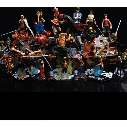 Bandai One Piece, Luffy, Zoro Eslo, Anime Birthday Gift, Decoration Doll, Boy Boxed Figure, Childrens Toy Model