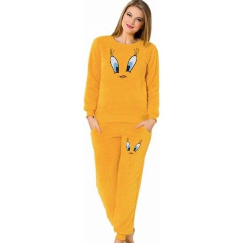 BİGİYİN Women's Fleece Pajamas