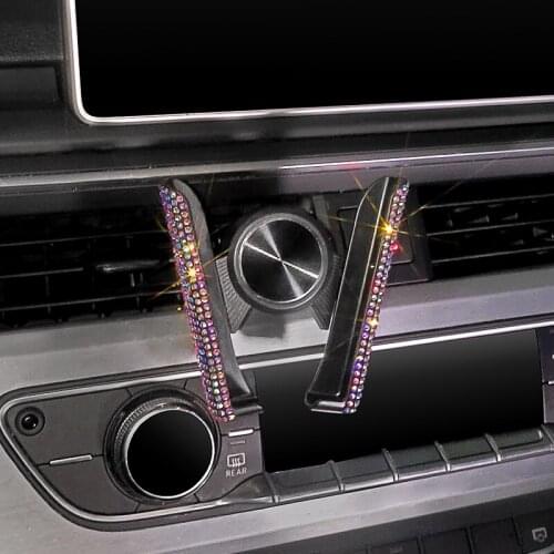 Bling Car Accessories Girly Car Phone Holder For Auto Air Vent Mount Holder Smartphone Support Car Phone Stand
