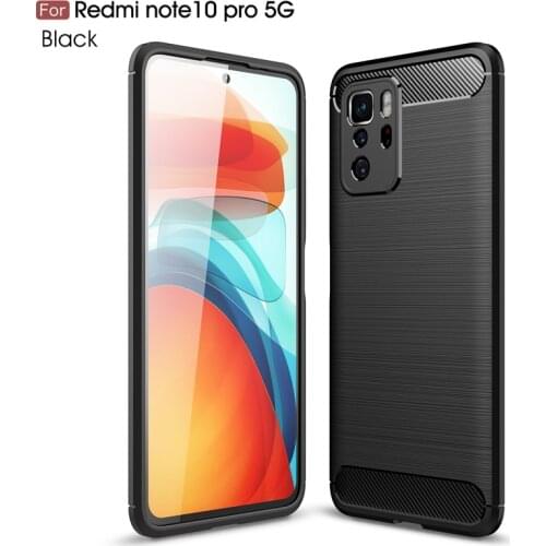 For Xiaomi Redmi Note 10 Pro Case Silicone Soft Fundas Rubber Protective Case For Redmi Note 10 Cover For Redmi Note 10 Pro 5G